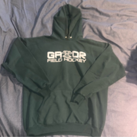 Gildan Dark Green Field Hockey Hoodie - Picture 1 of 4